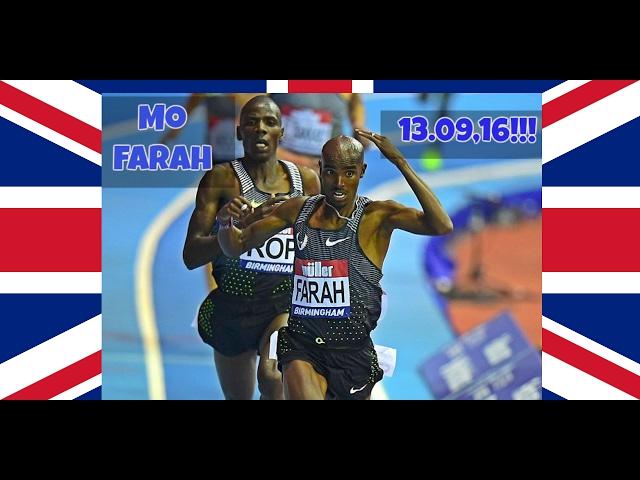 Mo Farah (GBR) 13.09,16 - EUR-rekord, NR inne - 18 feb 2017 - Birmingham Ind GP