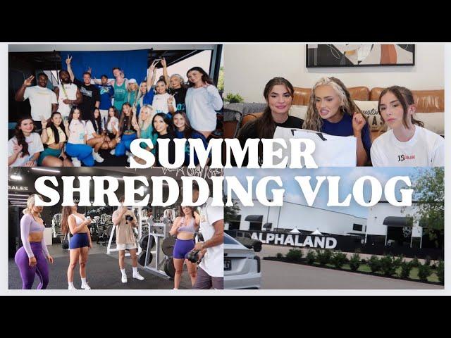 ALPHALAND SUMMER SHREDDING 2023 | Texas travel vlog, meeting friends, working out, sample sale haul