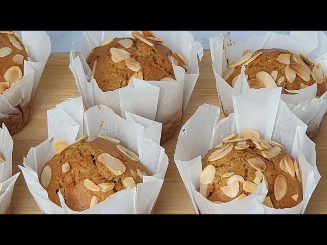 EASY AND YUMMY MUFFINS | ALMOND AND CARROT MUFFINS