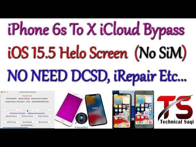 iOS 15.5 iCloud Bypass Without DCSD Cable / May 2022 OsRamDisk