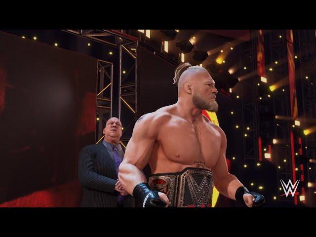 WWE 2K23 | Brock Lesnar VS Seth Rollins | WWE Championship Title Match | Nixgaming