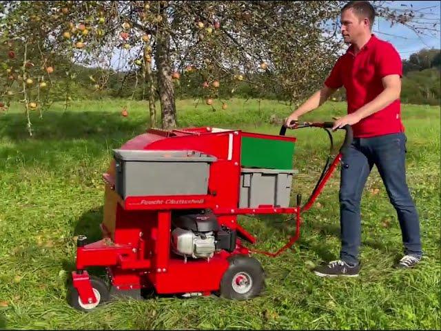 OB 50 / OB 70 Apfelauflesemaschine, Obst- und Nusserntemaschine, fruit harvester, walnut harvester