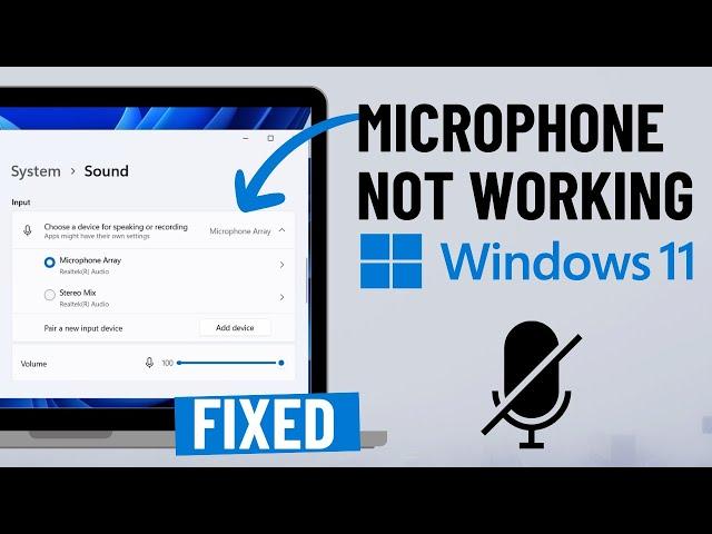 Fix Microphone Not Working on Windows 11 [2024]