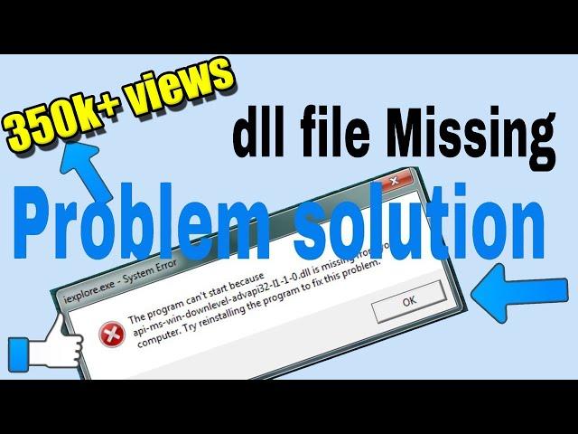 How to solve all DLL missing files problem at once from any window| Urdu/Hindi