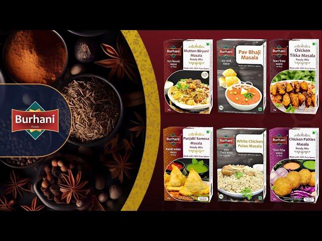 Burhani Foods Masala Ready Mix, Mixed Masala & Garam Masalas Spice Mix