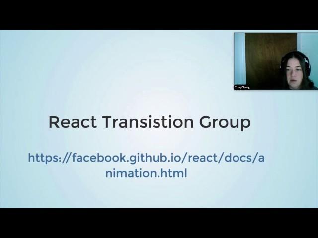 How to use React CSS Transition Group for Animations