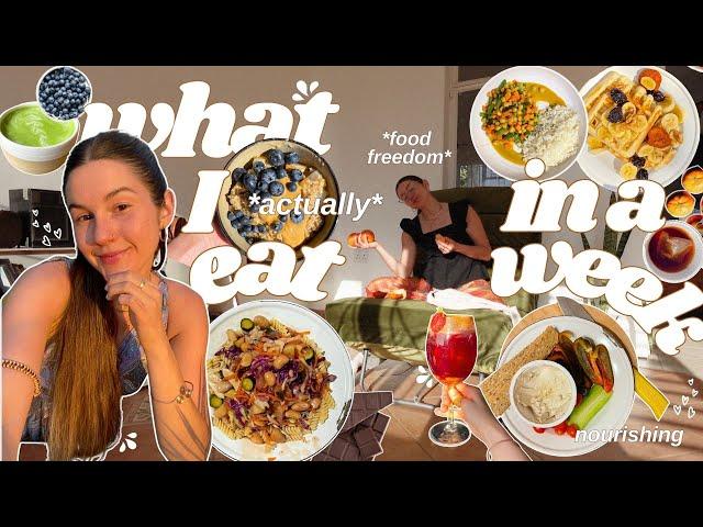 what I *actually* eat in a week | letting go of stress around food