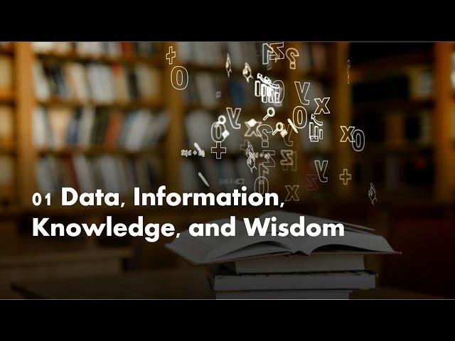 COMP 3309 - 01 Data, Information, Knowledge, and Wisdom