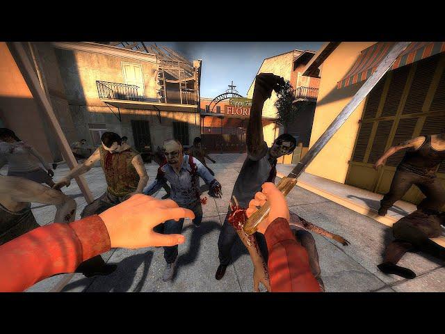 Left 4 Dead 2 - Melee Only, The Parish Beta, Solo (Expert Realism)