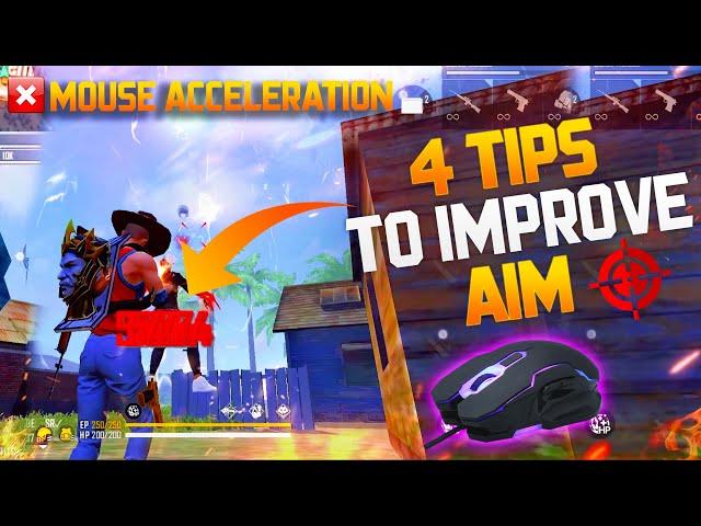 4 Tips to fix mouse acceleration problem in free fire | How to improve aim and accuracy in freefire