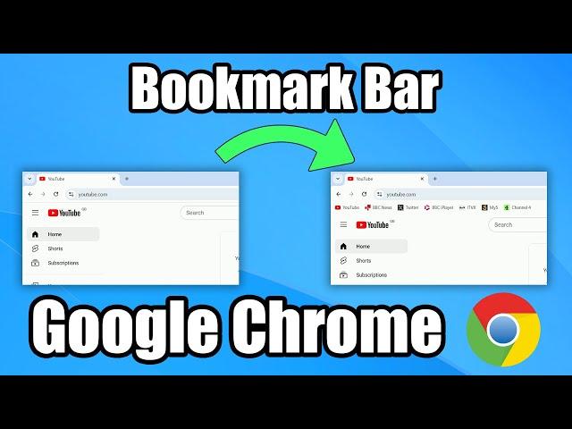 Google Chrome Bookmark Bar - Show And Add Bookmarks