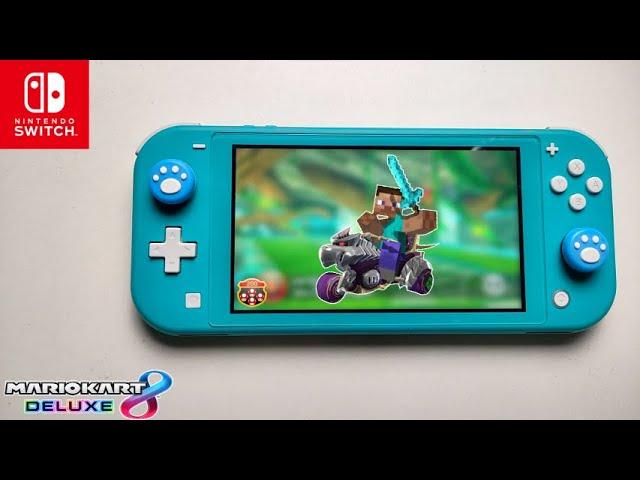 Minecraft Steve Mario Kart 8 Deluxe Nintendo Switch Lite