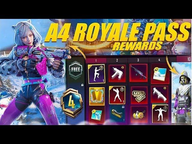 Pubg A4 Royal Pass Leaks 1 to 100 reward