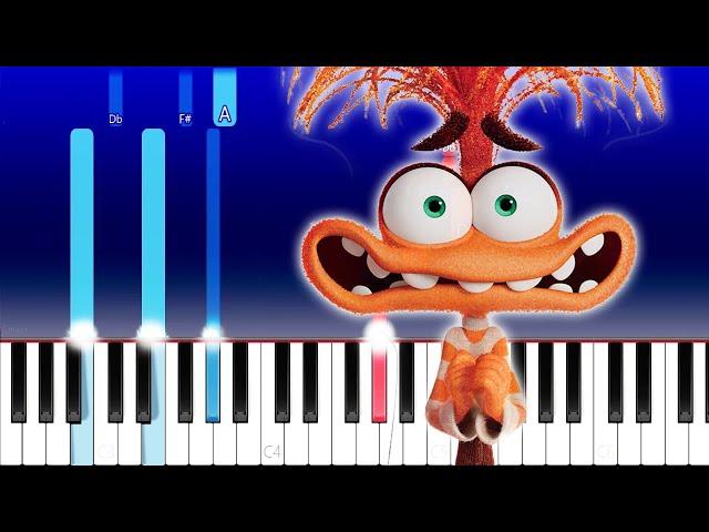 Anxiety Song Meme (Inside Out 2) (Piano Tutorial)