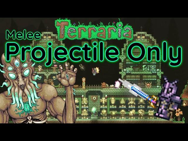 Terraria Master Mode but with Projectile Only Melee - Finale: Starlight vs Moon Lord