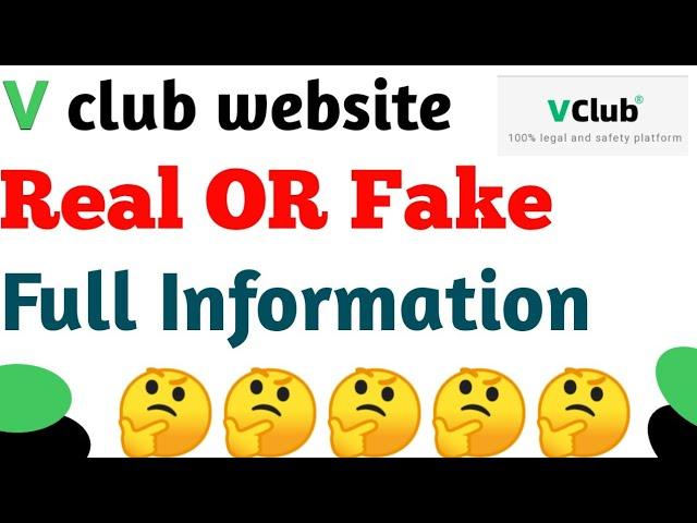 V Club website ||V club app||Real fake||new earning app today ||best earning app today