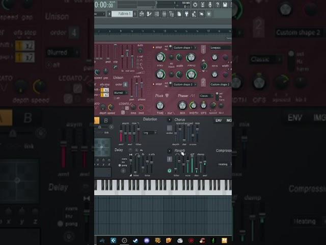 Как самому сделать Reese bass в стандартном плагине Fl Studio #shorts