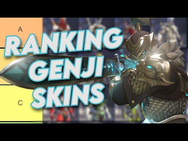 THE BEST GENJI SKIN TIER LIST VIDEO IN OVERWATCH 2!!! (THANK YOU FOR 1k!!!)