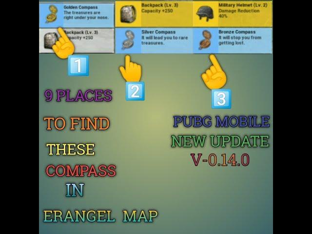 WHERE TO FIND THE COMPASS IN ERANGEL MAP