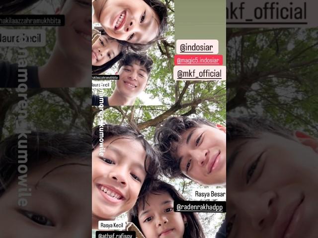 Rasya lagi foto bareng Rasya & Naura kecil #shorts