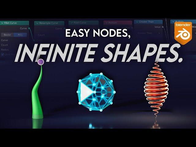 Geometry Nodes Made Easy: 3 Procedural Shapes in Blender