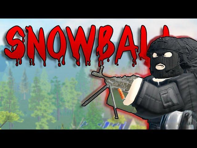 HUGE SNOWBALL In Aftermath | Roblox