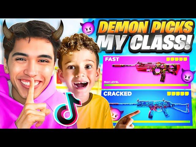 Warzone, but a TIKTOK DEMON Builds MY CLASS! (SMG META MAYBE?)