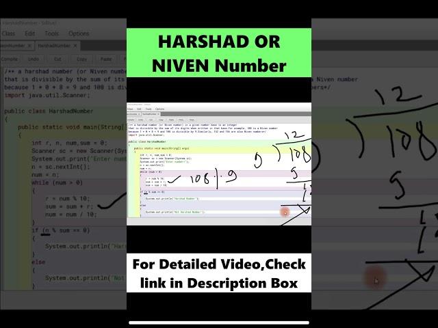 NIVEN OR  Harshad Number