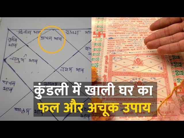 कुंडली में खाली है कोई भाव तो क्या होगा उसका फल और क्या करें उपाय