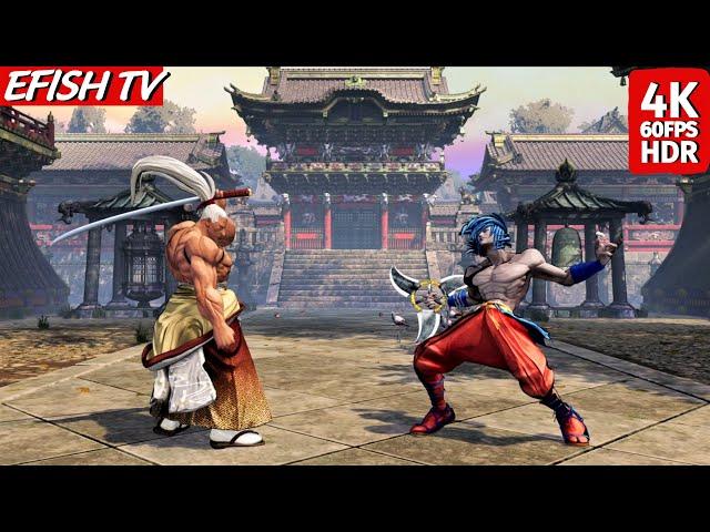 Kibagami Genjuro vs Basara (Hardest AI) - Samurai Shodown | 4K 60FPS