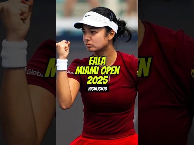 Alex Eala Miami Run Highlights vs Volynets p4 #wta #tennisplayer