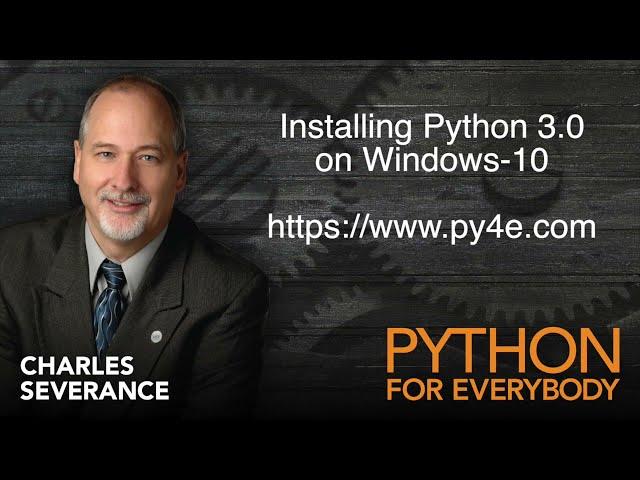 Installing Python 3 on Windows-10