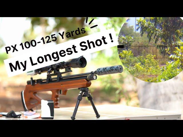 PX100 -125 Yard Shot | My Longest Shot !!!  | Ecoshot Targets ar 125 yards and 107 Yrds