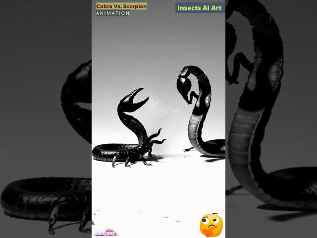 Scorpion and Cobra Fight Animation | Insects AI Art | 07