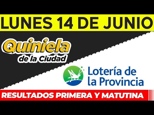 Quinielas Primera y matutina de La Ciudad y Buenos Aires Lunes 14 de Junio