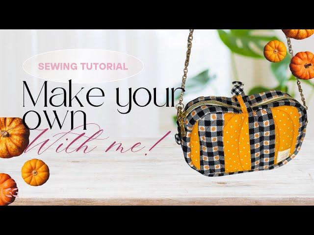 Halloween sewing project DIY idea | How to make a pumpkin purse