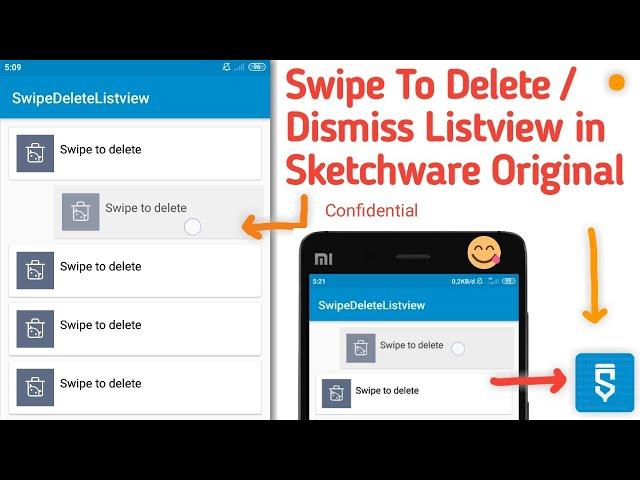 Sketchware Swipe To Delete Listview [Sketchware Original / Pro/ Revolution]