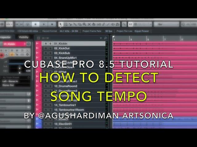 How To Detect & Edit Tempo of A Song Automatically Using Cubase Pro 8.5