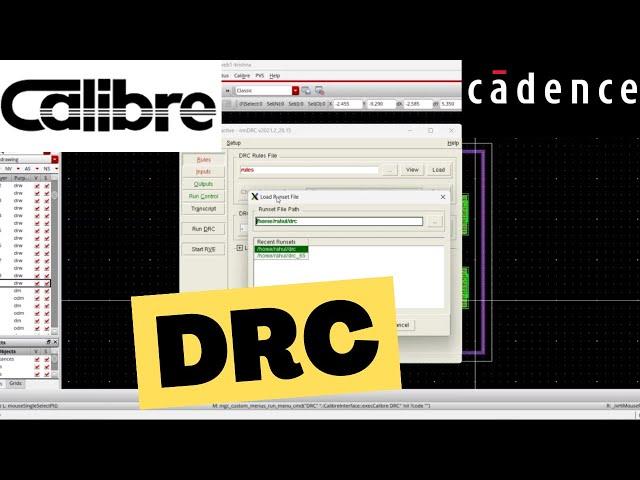 Cadence-16: DRC of Layout in Calibre | Design Rule Check (DRC) || Post Layout Simulation