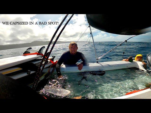 DISASTER STRIKES CREW WHEN WE CAPSIZE FAR FROM VELA NEAR A DANGEROUS REEF!