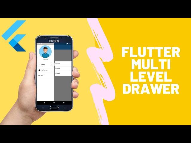 Flutter Multilevel Drawer UI | Flutter Tutorials