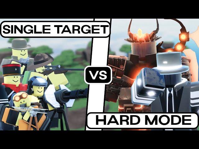 Can Single Target Towers Beat Hard Mode? | Tower Blitz