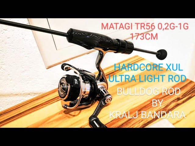 XUL Matagi TR56 0,2g-1g 173cm 34,9g Balance with Daiwa Exist LT 1000 Bulldog Rod by Kralj Bandara