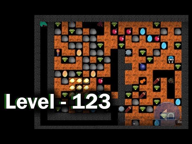 Diamond mine level 123 collected all 30 diamonds