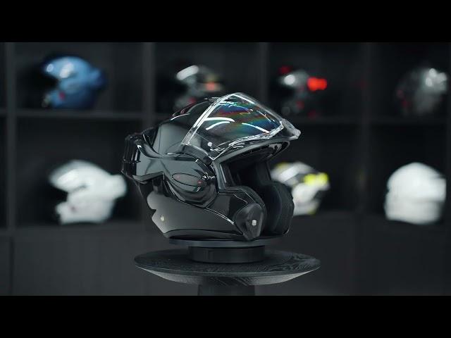 Discover the Scorpion Exo-Tech Evo Pro Solid Metallic Black Motorcycle Helmet | Product Overview