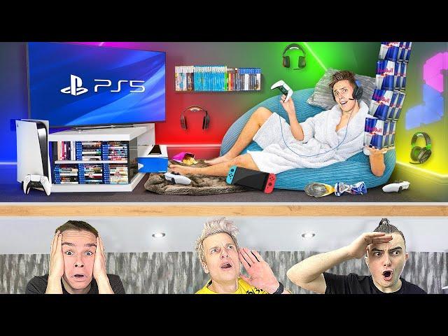 Я построил СЕКРЕТНУЮ Игровую Комнату у себя Дома! *PS5*