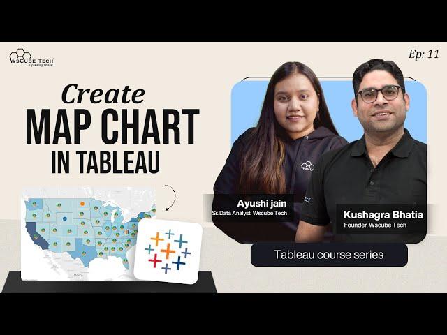 How to Create MAP Chart with Tableau in 7 Minutes | Tableau Course Ep 11