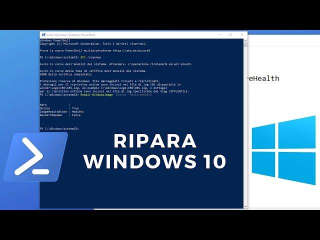 Come riparare l'immagine e ripristinare la salute di Windows 10