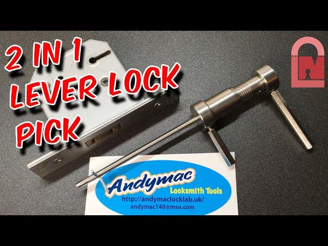 Andy Mac’s 2 in 1 Non-Curtain Lever Lock Tool