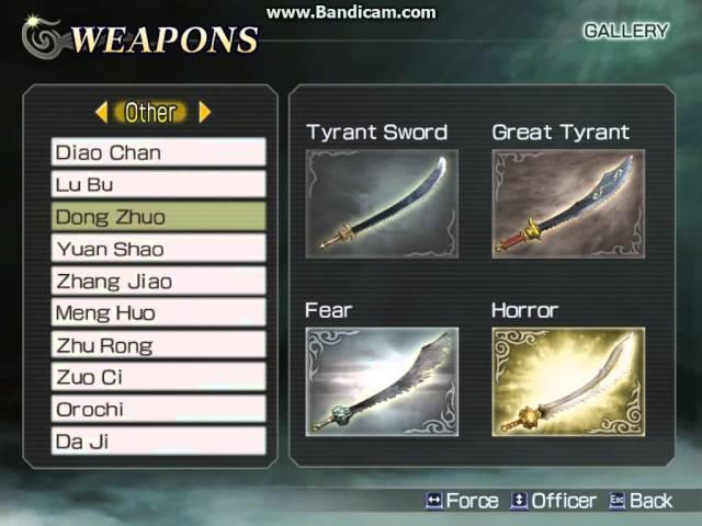 Warriors Orochi - Fourth Weapon